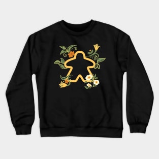 Board Games Addict Meeple Collector - Plants and Succulents Meeples Crewneck Sweatshirt